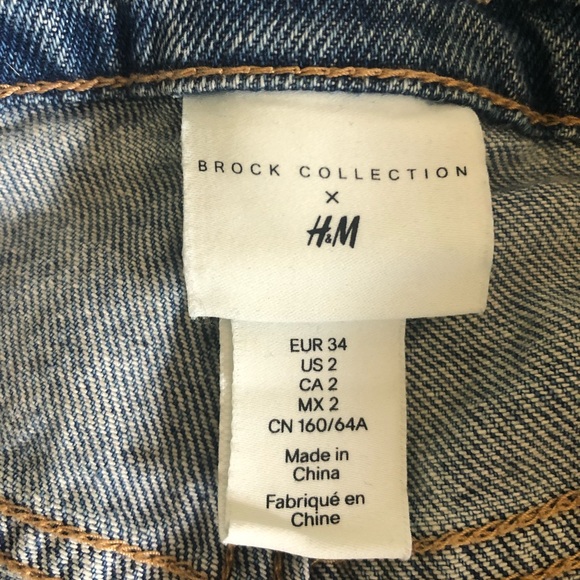 H&M x Brock Collection cut off denim shorts - Picture 3 of 4
